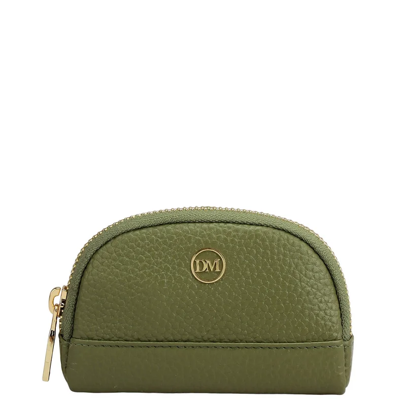 Da Milano Wax Leather Multi Pouch - Fern